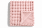The Cloud Quilt in Blush Pink, folded
