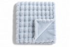The Cloud Quilt in Icy Blue, folded
