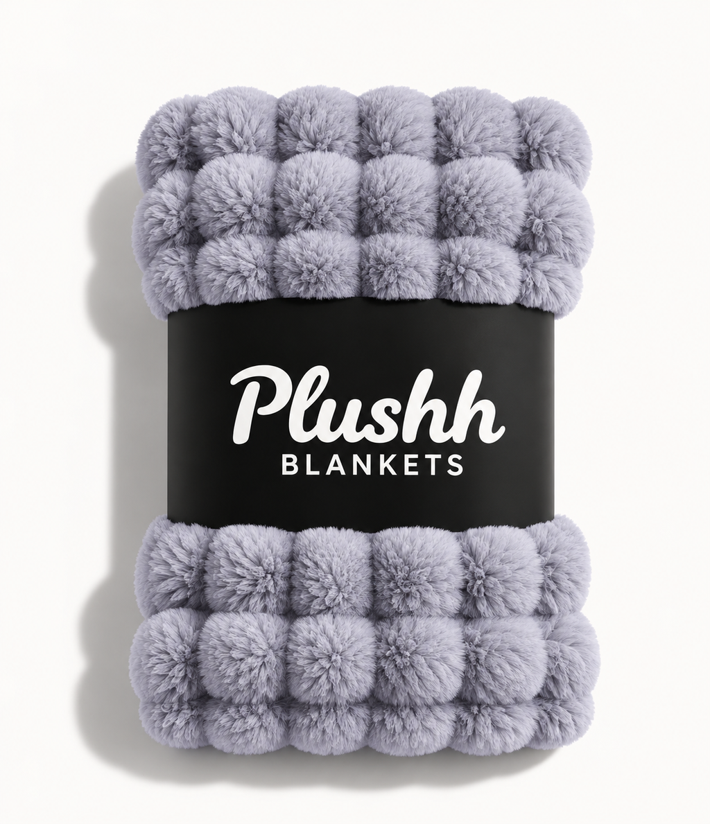 The Cloud Quilt in Lavender, rolled