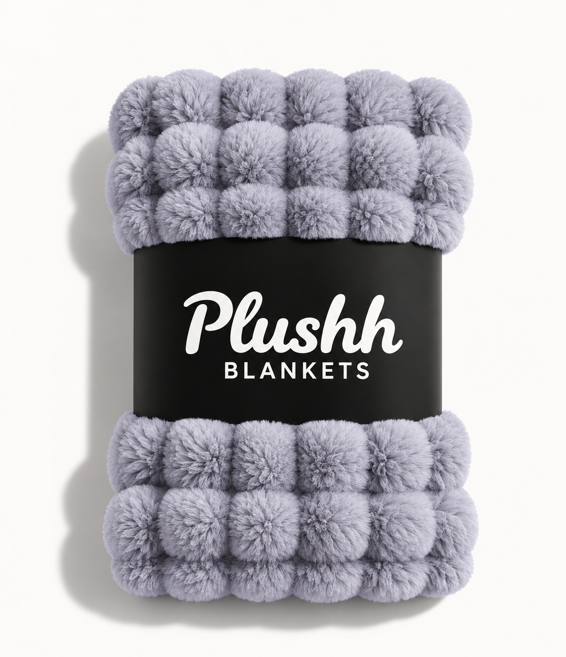 The Cloud Quilt in Lavender, rolled