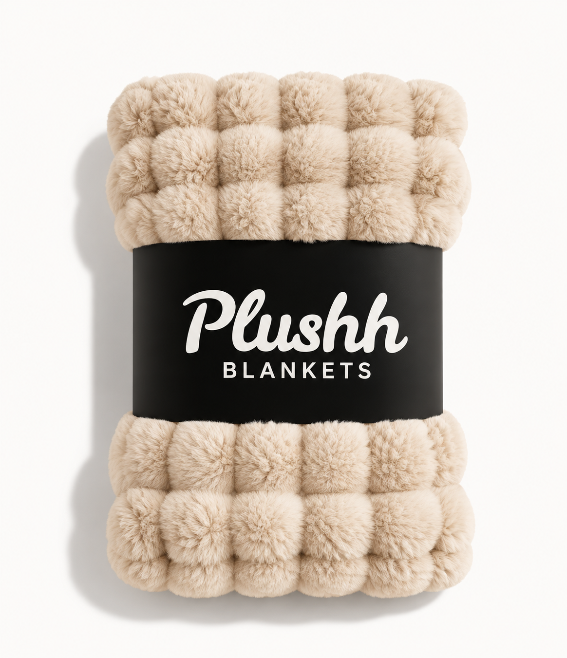 The Cloud Quilt in Cream, rolled
