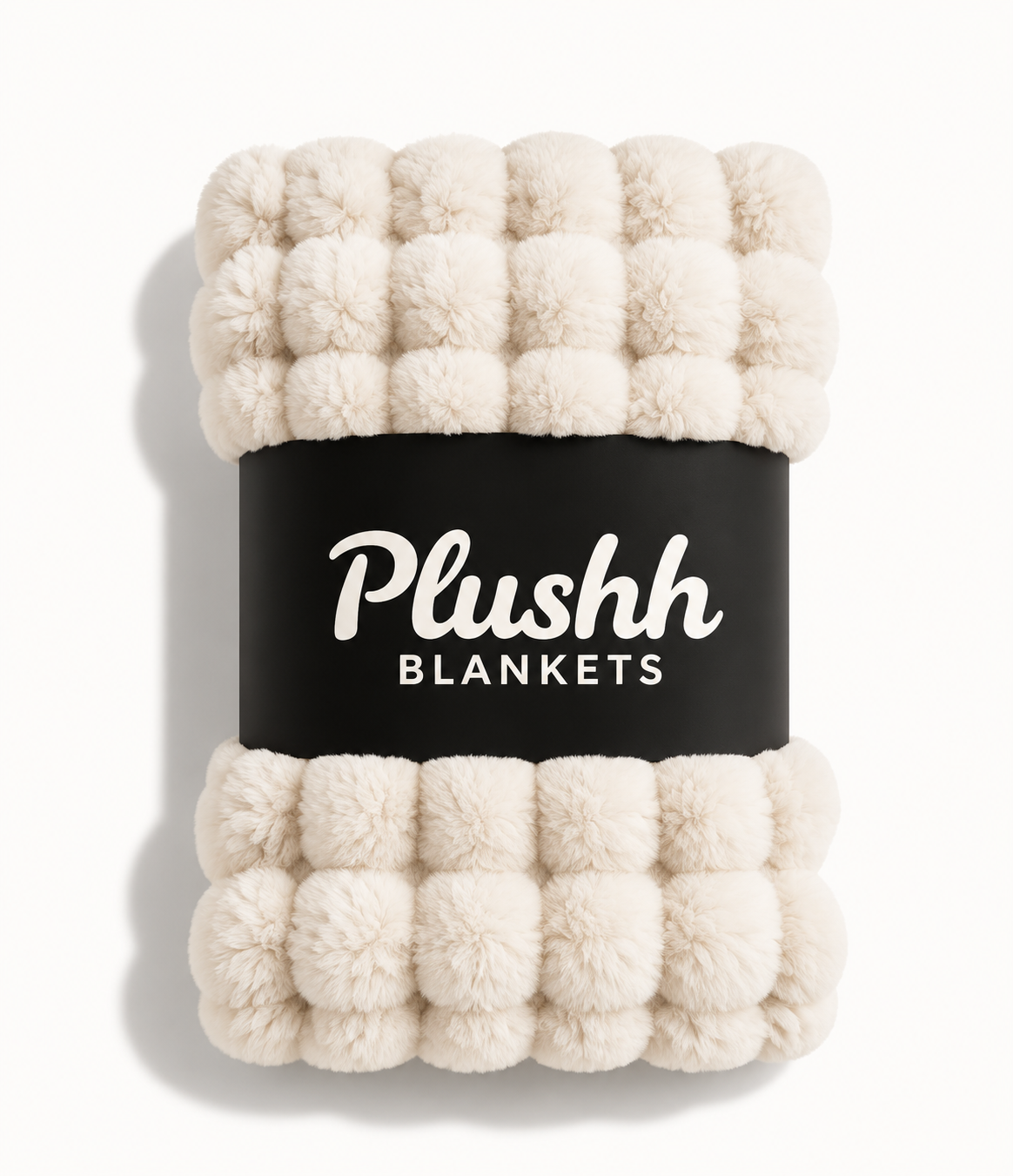 The Cloud Quilt in Ivory, rolled